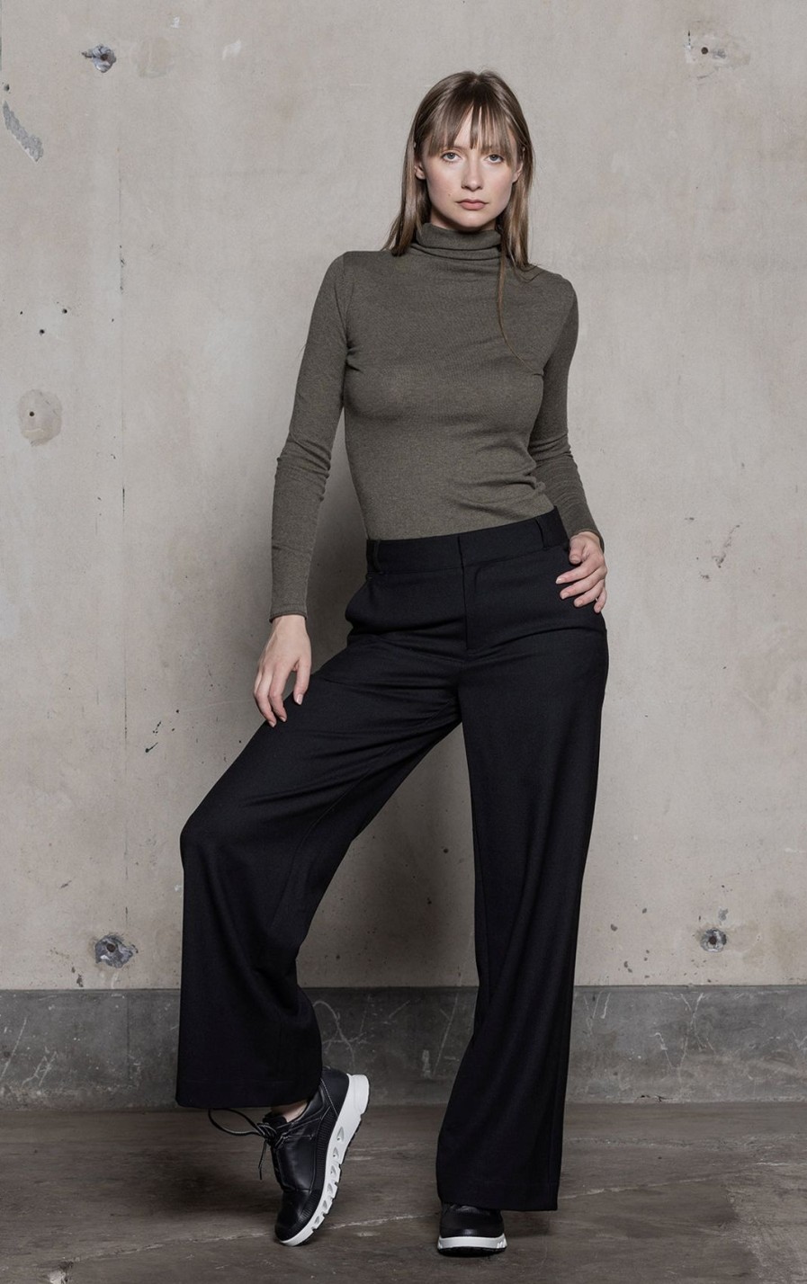 Women'S Alchemy Equipment | Wool Flannel Wide Leg Trouser