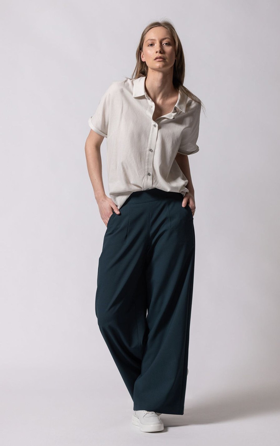 Women'S Alchemy Equipment | Lightweight Wool Blend Wide Leg Pant