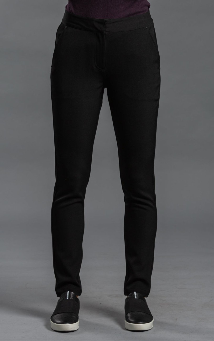 Women'S Alchemy Equipment | Slim Wool Twill Trouser Black