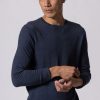 Men'S Alchemy Equipment | 12Gg Cotton Cashmere Ls Jersey Navy Marle