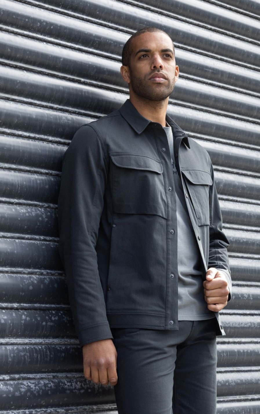 Men'S Alchemy Equipment | Tech Stretch Trucker Jacket Raven