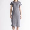 Women'S Alchemy Equipment | Organic Cotton Hemp Dress Navy Fleck