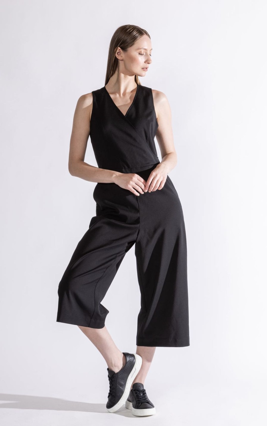 Women'S Alchemy Equipment | Wrap Front Jumpsuit Black