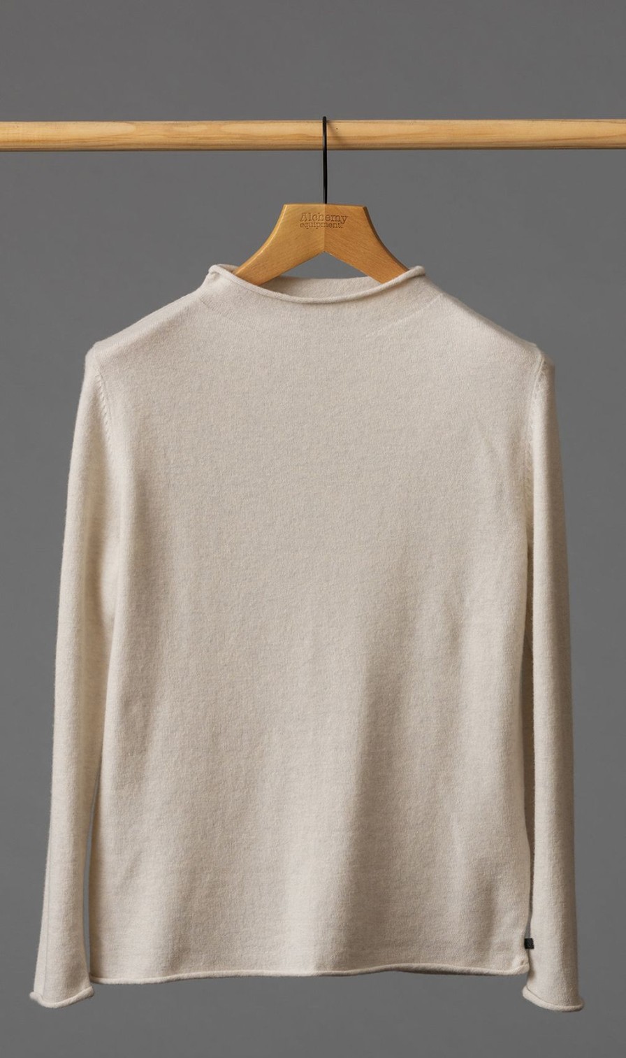 Women'S Alchemy Equipment | 12Gg Brushed Merino Funnel Neck Pullover